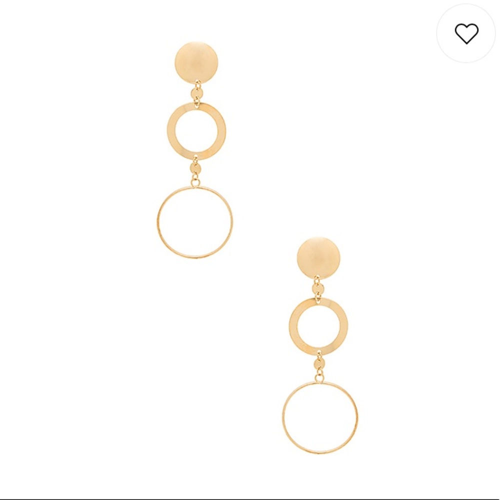 NWT Gold tone hoop earrings